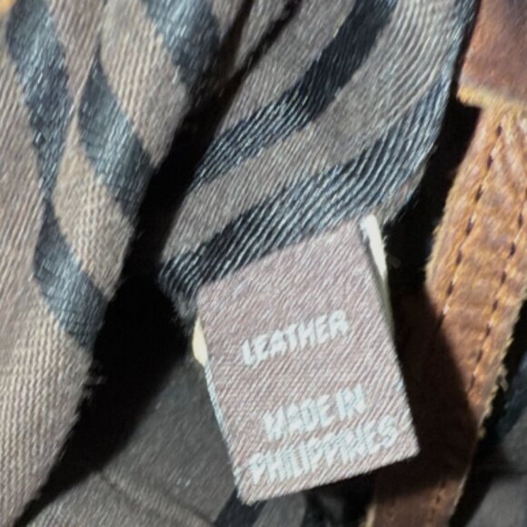 Frye Leather Distressed Melissa Tote Shoulder Bag - Picture 10 of 13